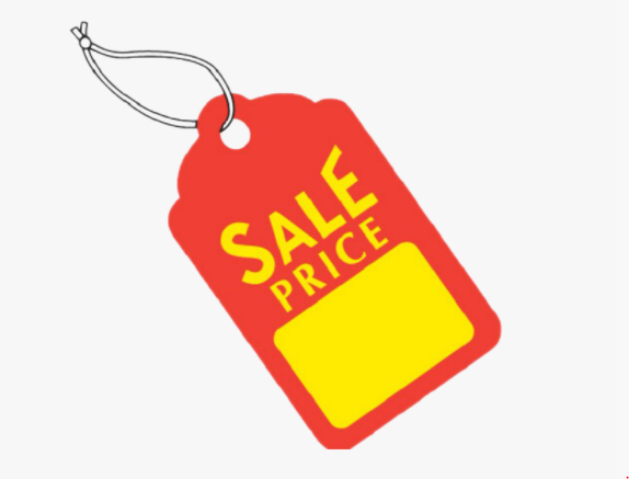 sales price tag image